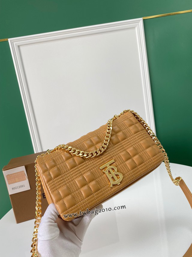 Burberry專門店新款羊皮小號TB蘿拉包 巴寶莉羔羊皮單肩斜挎女包 yxb1212